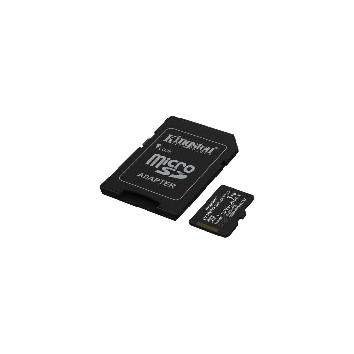 kingston kingston technology 1tb microsdxc canvas select plus gen3 150mb/s a1  incluye adaptador de