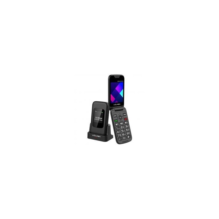 volfen telefono movil volfen orion dual max tipo concha negro base de carga