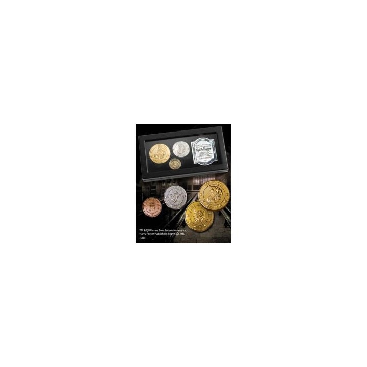 the noble collection replica the noble collection harry potter monedas de gringotts expositor