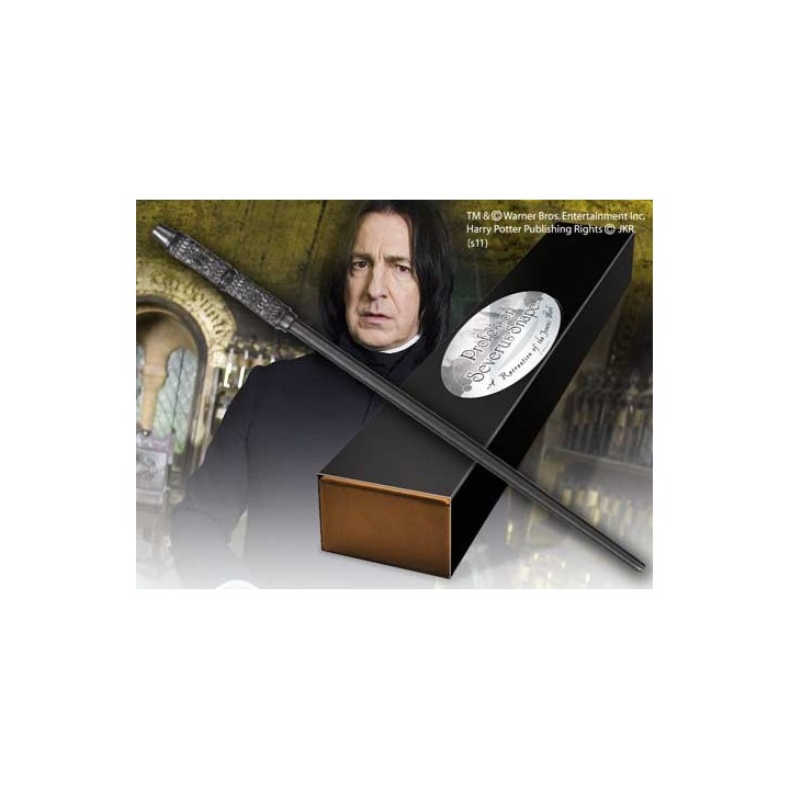 the noble collection replica the noble collection harry potter severus snape varita con caja y placa