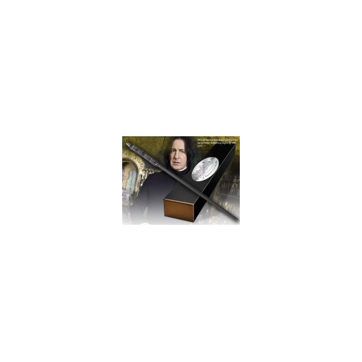 the noble collection replica the noble collection harry potter severus snape varita con caja y placa