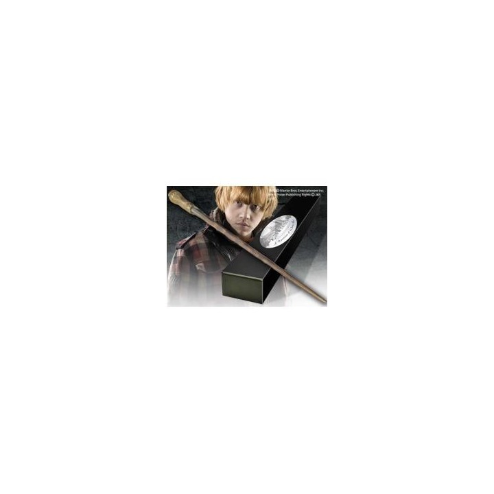 the noble collection replica the noble collection harry potter ron weasley varita con caja y placa d
