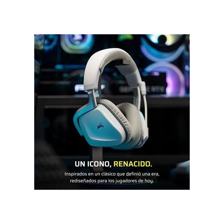 corsair auriculares corsair void wireless v2 blanco ca 9011380 ww