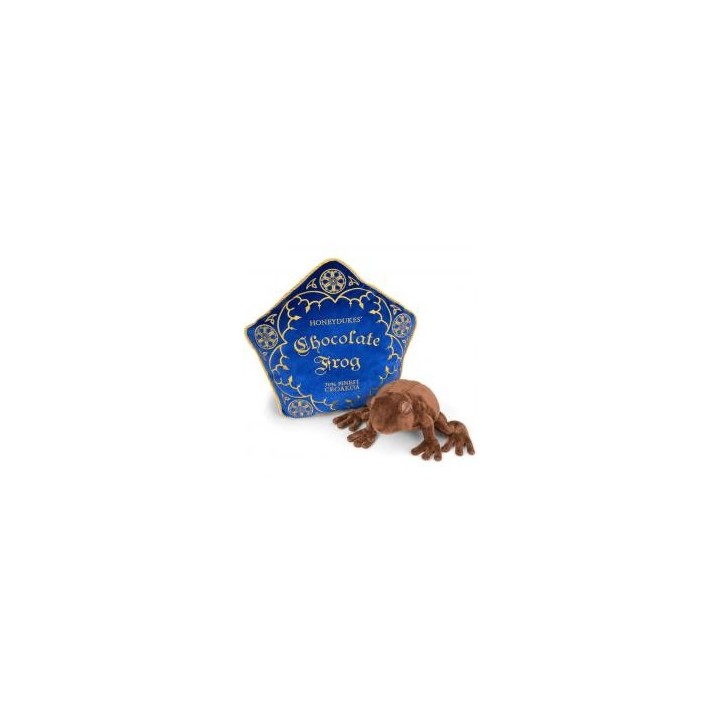 the noble collection peluche the noble collection harry potter rana de chocolate + cojin