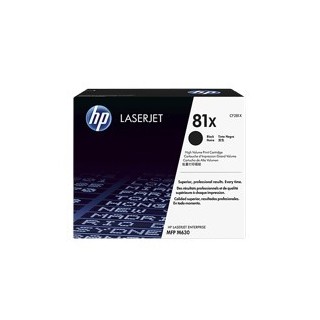 hp toner hp cf281x  negro n? 81x 25000pag