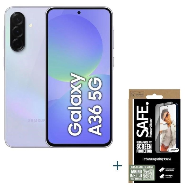samsung galaxy a36 256gb 8gb lavander+prot safe