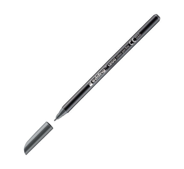 rotulador edding 1200 gris 1mm 1200 12