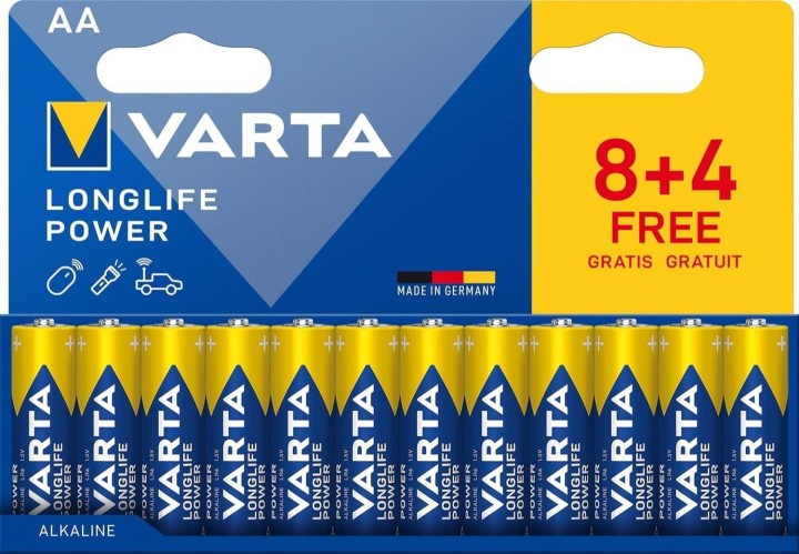 blister 8+4 pilas varta alcalina aa lr6 1,5v
