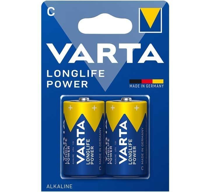 blister 2 pilas varta alcalina c / lr14 longlife