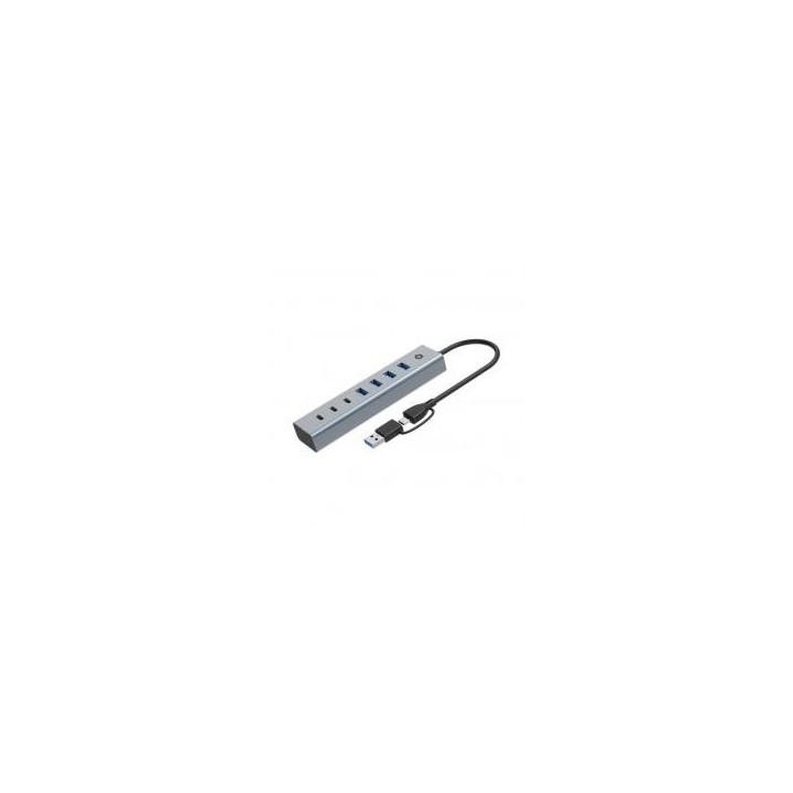 conceptronic hub usb 3.0 conceptronic hubbies20g 7 puertos usb   c a 3xusb   c 4xusb   a