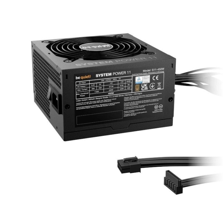 be quiet fuente system power 11 450w 20+4 p atx