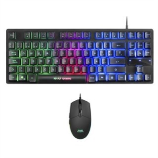 mars gaming kit teclado + raton mars gaming mcptkles rgb