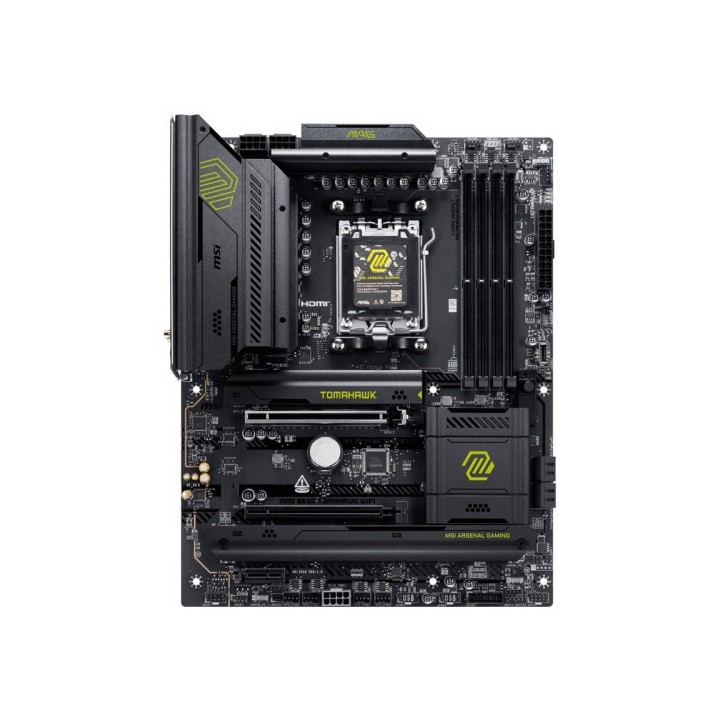msi placa msi mag b850 tomahawk wifi,amd,am5,b850,4ddr5,256gb,1hdmi,4sata3+2m.2,5gblan+wifi7+bt5.4,4
