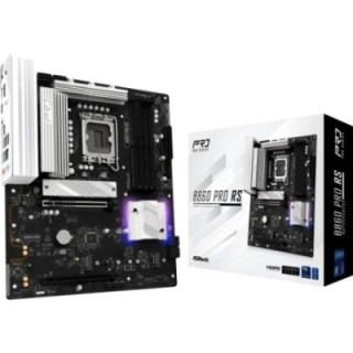 asrock placa asrock b860 pro rs,intel,1851,b860,4ddr5,256gb,1hdmi+1dp,4sata3+2m.2,2.5gblan,8usb3.2+2