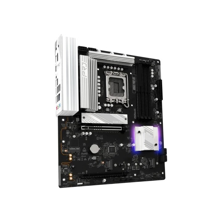 asrock placa asrock b860 pro rs,intel,1851,b860,4ddr5,256gb,1hdmi+1dp,4sata3+2m.2,2.5gblan,8usb3.2+2