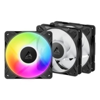 ventilador 12cm arctic p12 pro pwm negro a rgb pack 3 ventiladores