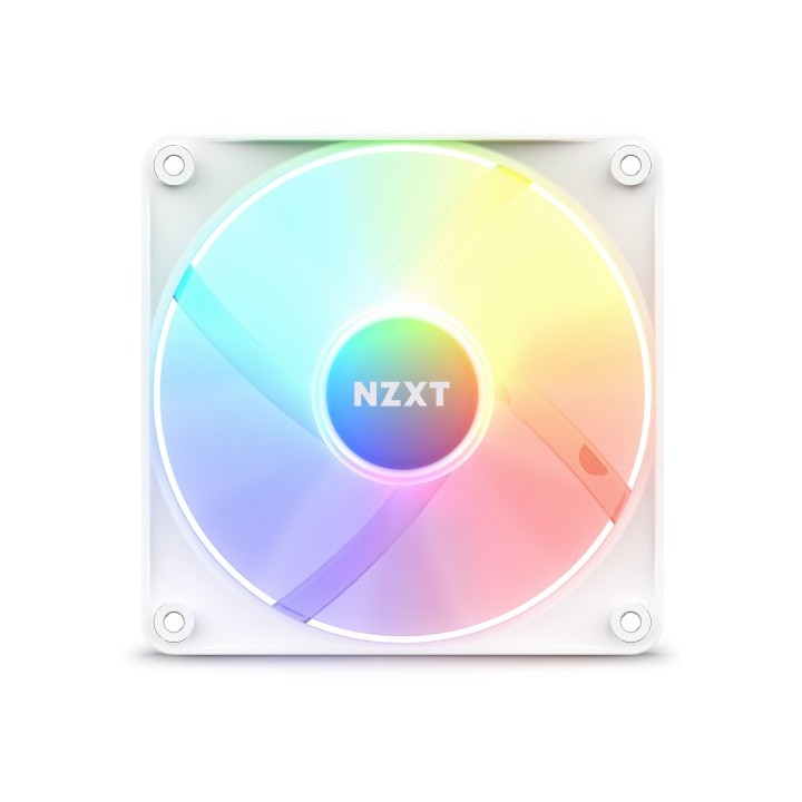 nzxt nzxt f120 rgb core carcasa del ordenador ventilador 12 cm blanco 1 pieza s