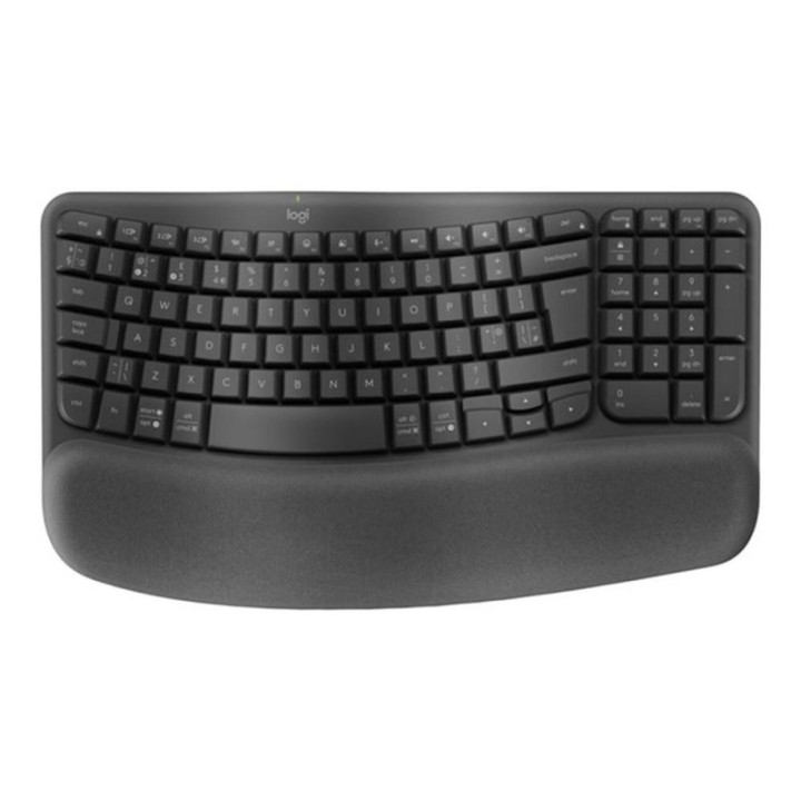 logitech teclado logitech ergo series wave keys for business negro