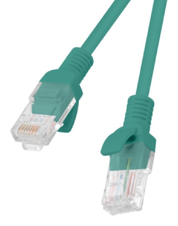 cable red lanberg latiguillo cat.6 utp 3m verde fluke passed