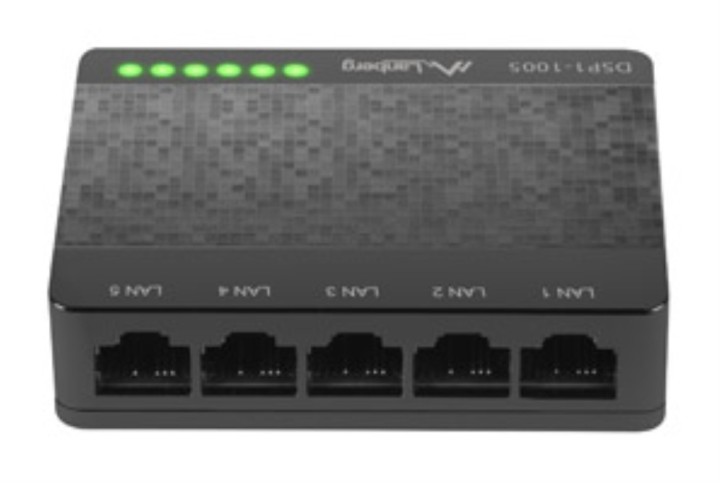 switch lanberg 5 puertos gigabit rj45 ethernet