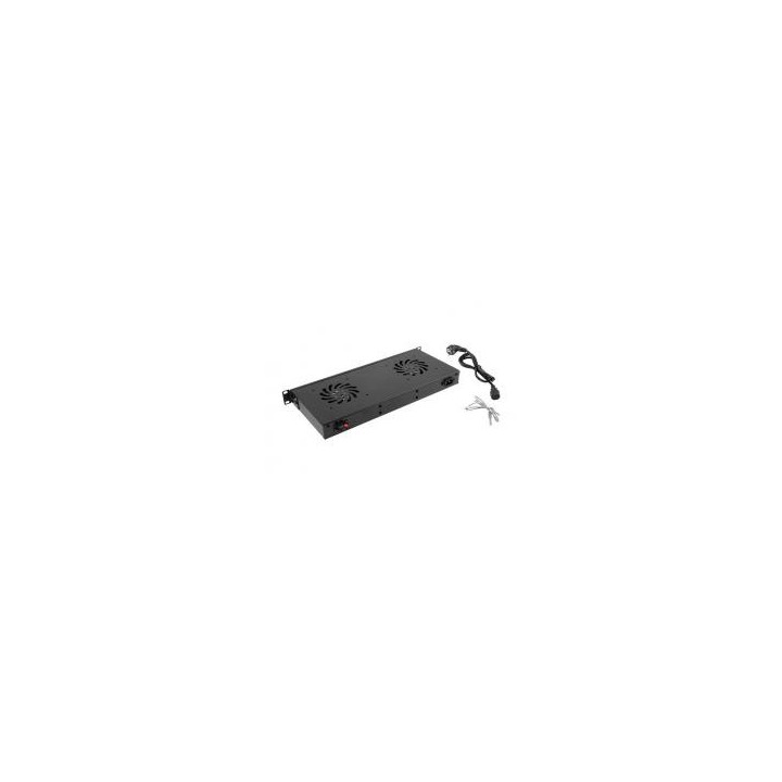 lanberg panel ventilacion lanberg lcd 2 ventiladores termostato 230v 1u rack 19 negro