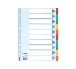 separad. esselte carton ind. color a4 110pos.