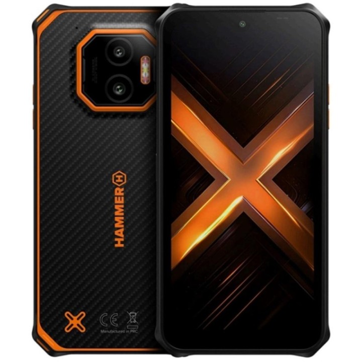 hammer movil rugerizado hammer energy x2 5g 8   256gb negro   naranja