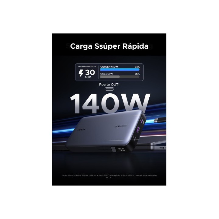 ugreen ugreen 90597a bateria externa 25000 mah gris