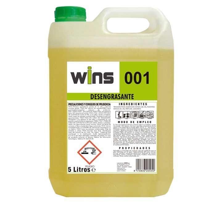 garrafa desengrasante wins 001 5l