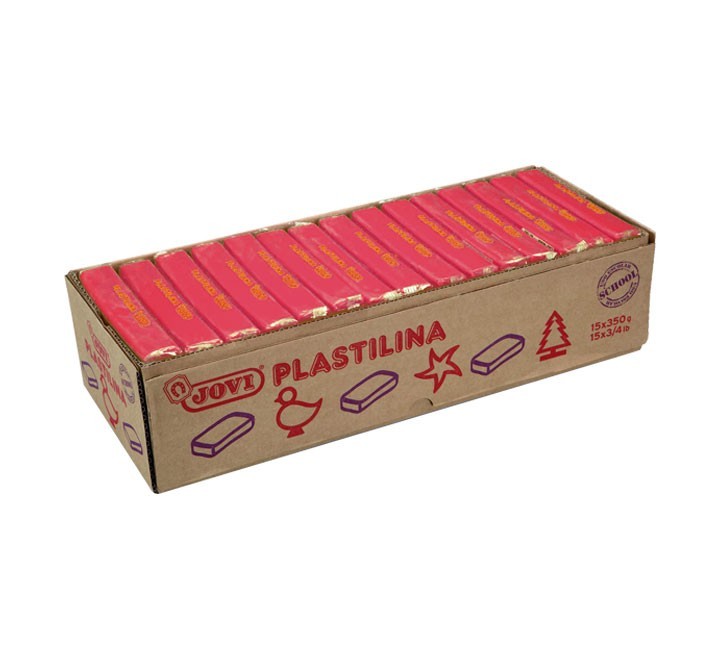 pastilla plastilina jovi 350g rojo 7205