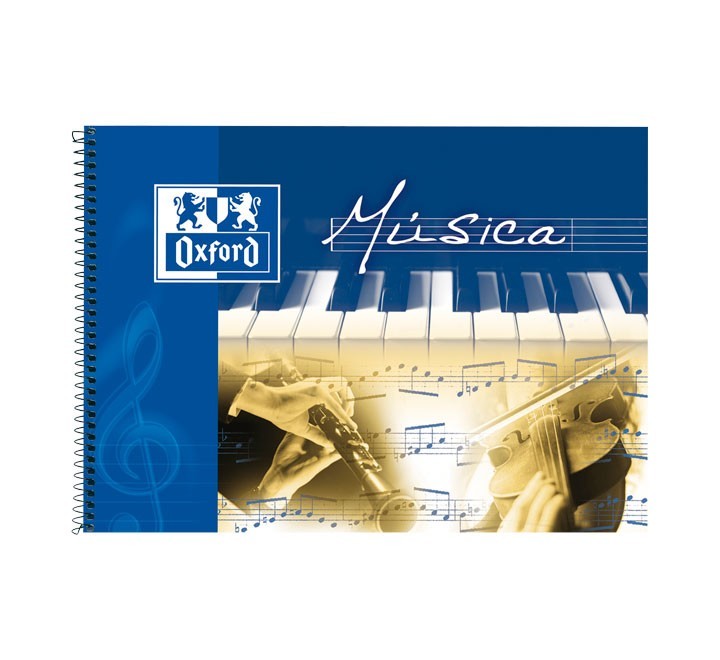 libreta musica oxford 4o apais 20h 8 pentagr.