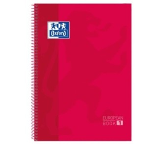 cuad. oxford ebook 1 a4 80h 5x5 t/ext rojo