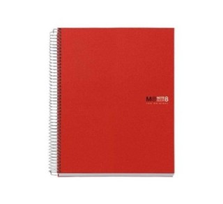 cuad. esp. miquel rius notebook 8 a5 200h rojo