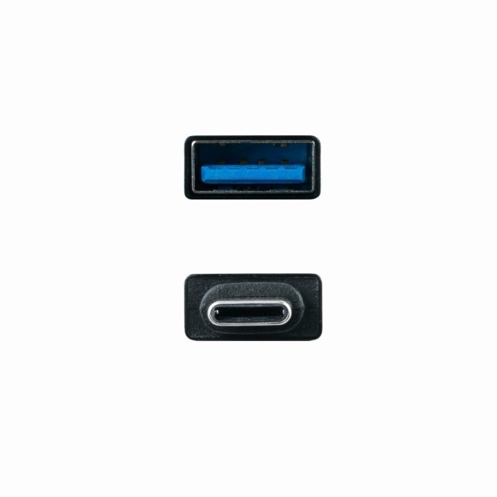 nanocable adaptador usb c/m a usb3,1/h aluminio