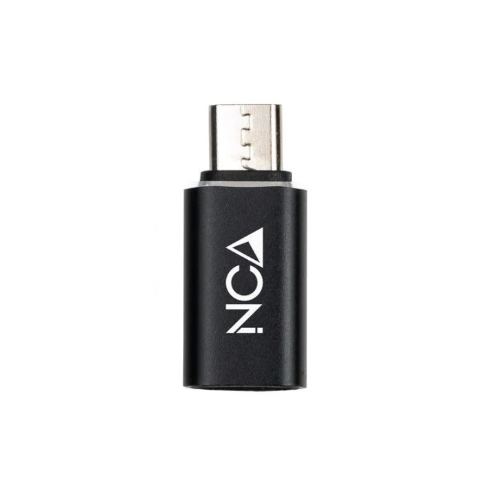 nanocable adaptador micro usb/m a usb c/h aluminio