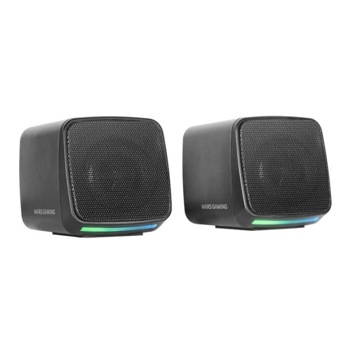 mars gaming ms pro altavoces rgb flow 10 w negro