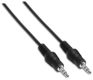 cable audio aisens estereo jack 3.5 m jack 3.5 m negro 1.5m