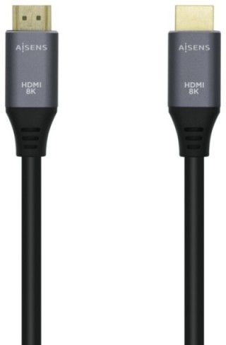 cable hdmi aisens v2.1 ultra alta velocidad 8k60hz m/m 3.0m gris