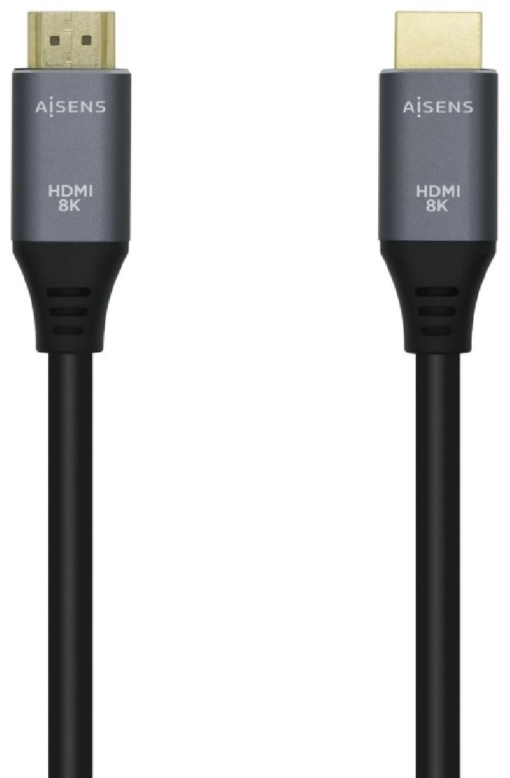 cable hdmi aisens v2.1 ultra alta velocidad 8k60hz m/m 3.0m gris