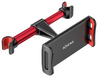 soporte tablet aisens coche ajustable  1 pivote  reposacabezas