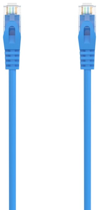 cable red aisens latiguillo rj45 lszh cat.6a utp awg24 25cm azul