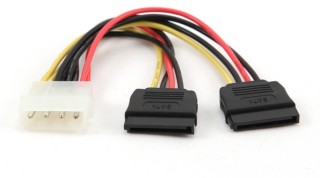 cable alimentacion gembird 2x sata 0,15m
