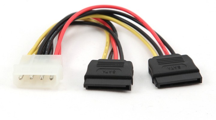 cable alimentacion gembird 2x sata 0,15m