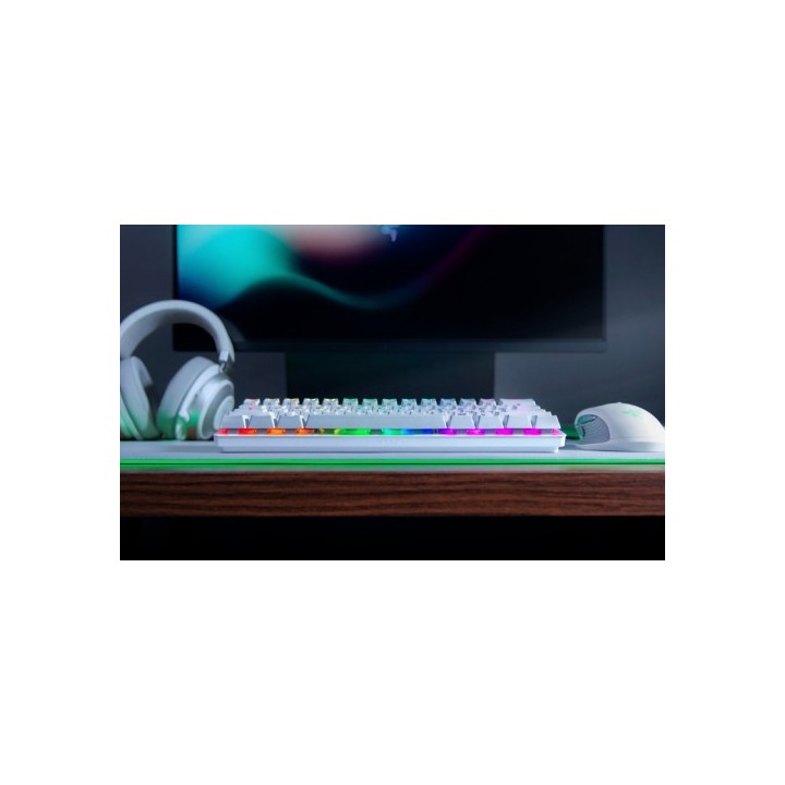 razer razer huntsman mini teclado usb qwerty internacional de ee.uu. blanco