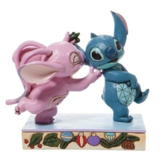 enesco figura enesco disney lilo & stitch stitch y angel con mu?rdago