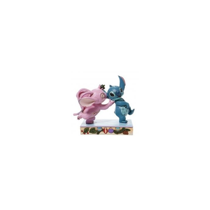 enesco figura enesco disney lilo & stitch stitch y angel con mu?rdago