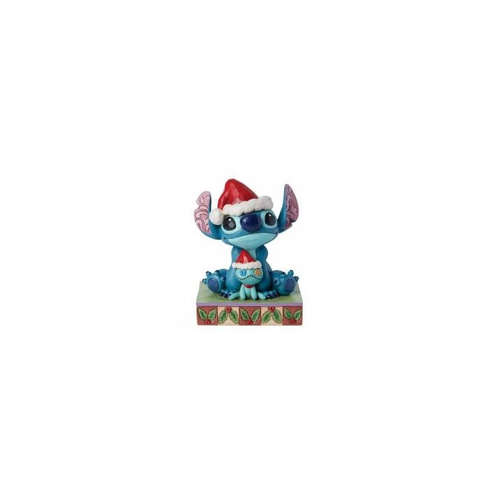 enesco figura enesco disney santa stitch con scrump