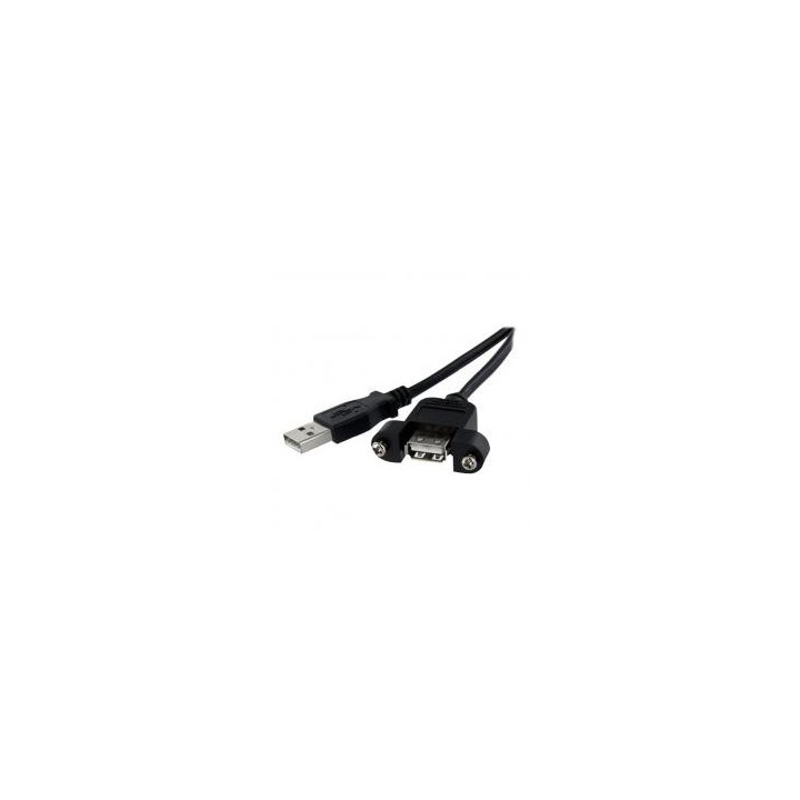 startechcom cable usb 2.0 startech 0.30m    macho   hembra    negro