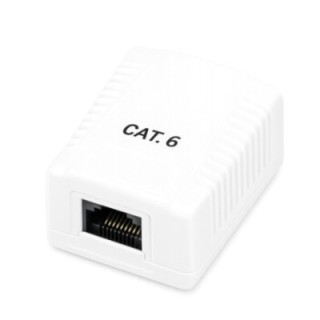 phasak roseta de superficie phasak cat 6 utp caja 1 puerto hembra rj45
