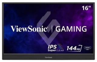 monitor viewsonic vx1654 16"fhd ips 144hz mini hdmi 2xusb type c speakers
